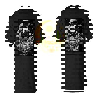Cactus Moon Desert Flowerstars Celestial Boho Graphic Maglietta - Novitaregali
