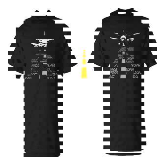 Cadeaux De Pilote D'avion Aéroport Piste Épellation Avion T-Shirt - Cadeauxyz