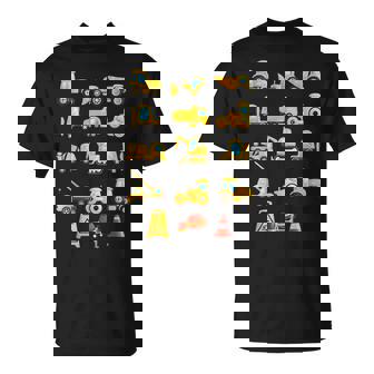 Camiones De Construcciónehículos De Construcción Excavadoras De Excavadoras Camiseta unisex - Regaloses