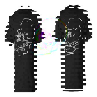 Camisa De Calavera Arcoíris Para Hombre S Coloridas De Calavera Camiseta unisex - Regaloses