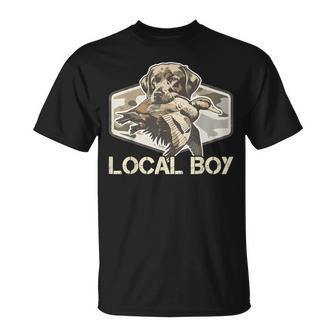 Camo Southern Local Boy Duck Hunting Black Lab Outdoor Men T-Shirt - Thegiftio UK