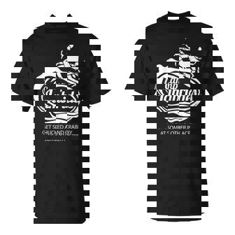 Camp Lambrides White Lettering T-Shirt - Monsterry