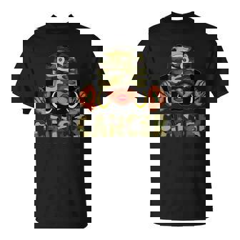 Cancer Queen Black Woman With Cap Camo Afro Girl Zodiac T-Shirt - Thegiftio UK