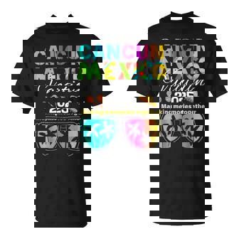 Cancun Mexico Vacation Beach 2025 Trip Group Squad Colorful T-Shirt - Thegiftio