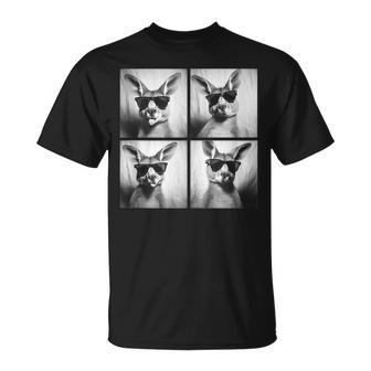 Canguros Divertidos Con Gafas Deol Animales Australianos In Mangas Camiseta unisex - Regaloses