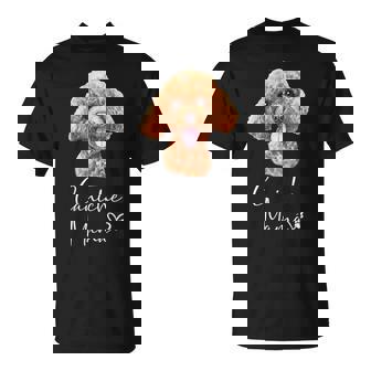 Caniche Mamá Perro Regalo De Madre Caniche In Mangas Camiseta unisex - Regaloses