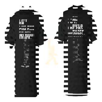 I Can't I Have Plans With Bigfoot Sasquatch Big Foot T-Shirt | Mazezy