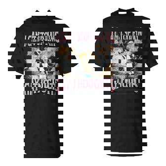 I Can't Stop Having Gay Thoughts Cat Meme Bootleg T-Shirt - Monsterry