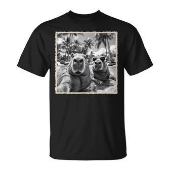 Capibaras Divertidas Con Gafas Deol Camiseta unisex - Regaloses