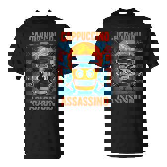 Cappuccino Assassino Italian Brainrot Meme Boys Girls T-Shirt - Thegiftio