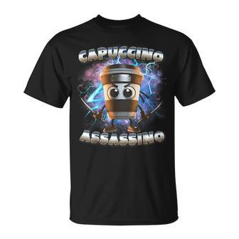 Cappuccino Assassino Italian Brainrot Memes Internet Meme T-Shirt - Thegiftio