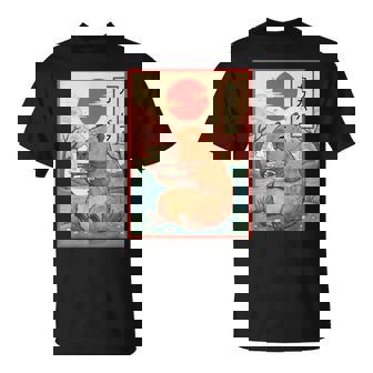 Capybara Anime Graphic Ramen Kawaii Japanese Vintage Capy T-Shirt - Thegiftio