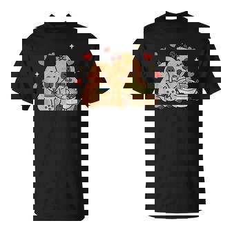 Capybara Ramen Kawaii Anime Drinking Bubble Tea Capy Lover T-Shirt - Thegiftio