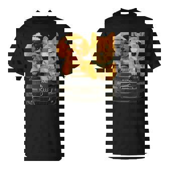 Car Dog Tシャツ - Kawaiitshirt