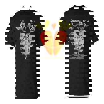 Carottes Drôles Amoureux Des Légumes De Laaint-Valentin T-Shirt - Cadeauxyz