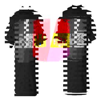 Castilla La Mancha Y Bandera Republicana Republica Española Camiseta unisex - Regaloses