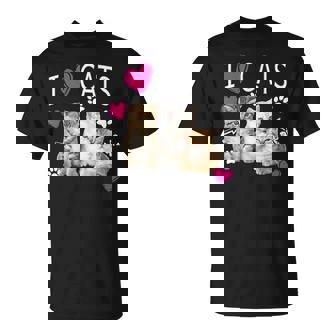 Cat Lover I Love Kittens Camiseta unisex - Regaloses