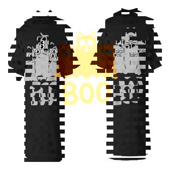 Cat ゴーストブー キュート キティ 猫好き ハロウィン 女性 男性 Tシャツ - Kawaiitshirt