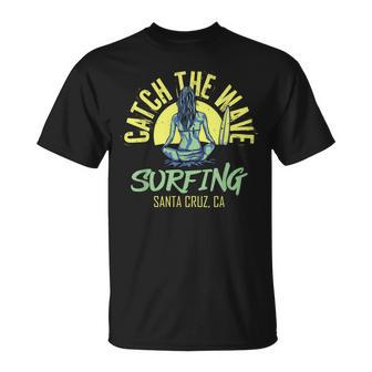 Catch Wave サンタクルーズ サーフィン カリフォルニアサーファー Tシャツ - Kawaiitshirt