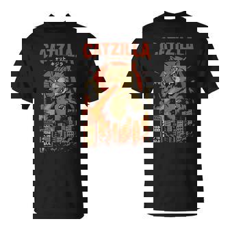 Catzilla Japanese Cat Cat Graphic T-Shirt - Thegiftio UK