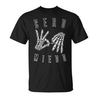 Cero Miedo Hand Sign Or No Fear In Spanish For Men T-Shirt - Thegiftio UK