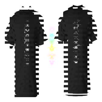 Chakra Regenbogen Yoga Meditationymbolpirituell Fraktal T-Shirt - Geschenkecke