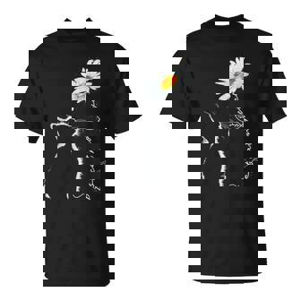 Chat & Marguerite Pour Amoureux Des Chats Et Des Fleurs T-Shirt - Cadeauxyz