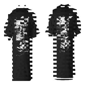 Chat Jouant Basseintage Jazz Musicien Bassiste T-Shirt - Cadeauxyz