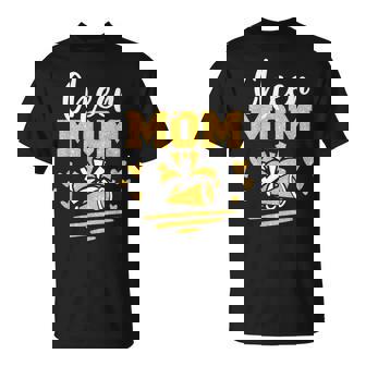 Cheer Mom Gold Pom Pom Megaphone Cheerleader T-Shirt - Seseable