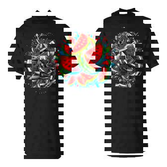 Chemise Colorée Motif Pastèque Pour Amateurs De Fruits Tropicaux T-Shirt - Cadeauxyz