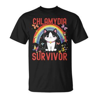 Chlamydia Survivor Inappropriate Adult Meme Cat T-Shirt - Thegiftio UK