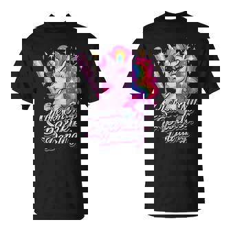 Choke On My Radiance 面白いユニコーンレインボーアティチュード Tシャツ - Kawaiitshirt