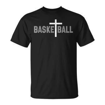 Christian Basketball Cross Boys Graphic T-Shirt - Thegiftio UK