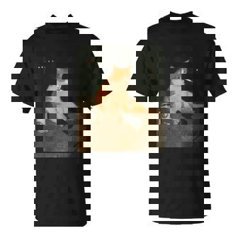 Cigarrillo Divertido Gatito Fumando Estúpido Gato Meme Brainrot Camiseta unisex - Regaloses