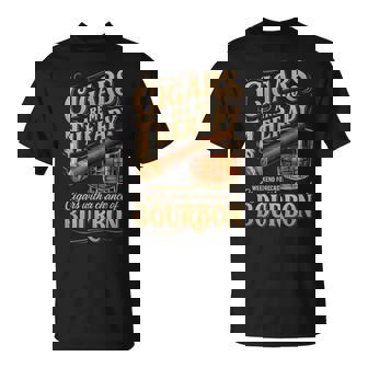 Cigars Are My Therapy Weekend Forecast Bourbonアパレル Tシャツ - Kawaiitshirt