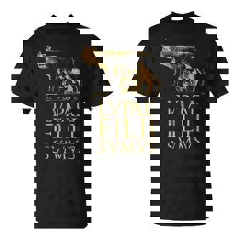 Cita Del Imperio Romano De Roma Antiguo Lobo Romano Camiseta unisex - Regaloses