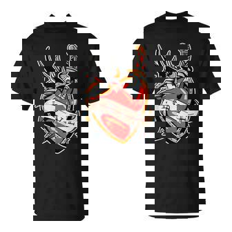 Cœur D'amour X Poignard X Moineau T-Shirt - Cadeauxyz