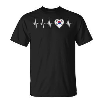 Coeur De La Corée J'aime Le Coeur De Duud Cadeau T-Shirt - Cadeauxyz