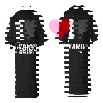 Coeur Rouge J'aimeeronique T-Shirt - Cadeauxyz