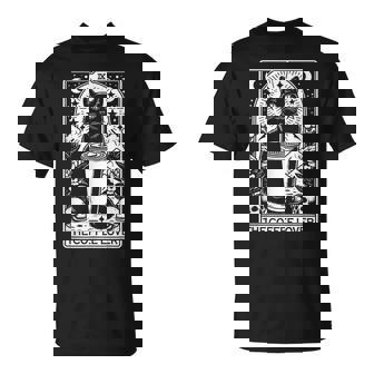 The Coffee Lover Cat ビンテージ ゴシック タロットカード Tシャツ - Kawaiitshirt