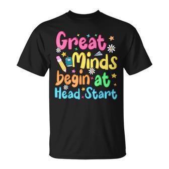 Colorful Head Start Teacher For Preschool Educators T-Shirt - Thegiftio