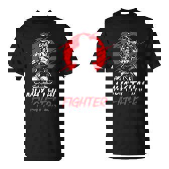 Combattant De Muay Thai Chasseur Boxe Arts Martiaux Hobby T-Shirt - Cadeauxyz
