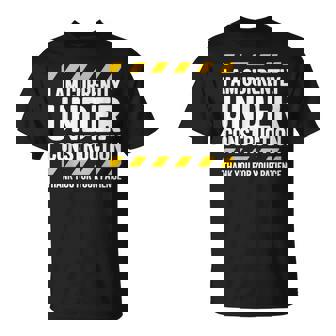 Under Construction Post Surgery Gag Get Well Soon T-Shirt - Thegiftio UK
