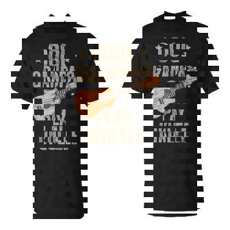 Cool Grandpas Play ウクレレ ウクレレ ミュージックギター Tシャツ - Kawaiitshirt