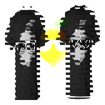 Cool Lemon Fruit Sunglasses Summer Citrus Vibes T-Shirt | Mazezy