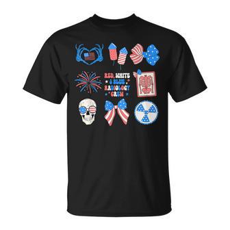 Coquette Bow 4Th Of July Radiology Department X-Ray Rad Tech T-Shirt - Thegiftio UK
