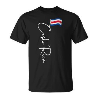 Costa Rica Flag Vacation Tropical Pura Vida Costa Rica T-Shirt - Thegiftio UK