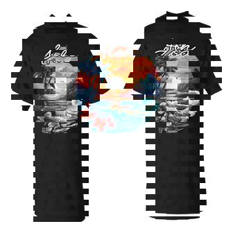 Coucher Deoleil À Hawaii Aloha Flowerpirit Aloha Hawaii T-Shirt - Cadeauxyz