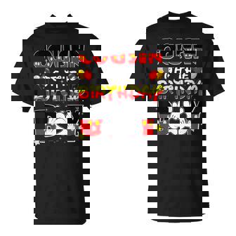 Cousin Of The Birthday Boy Matching Family Party Decor T-Shirt - Thegiftio UK