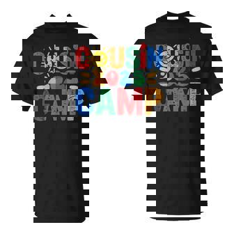 Cousin Camp 2025 Camping Campfire Summer Vacation Family T-Shirt - Thegiftio